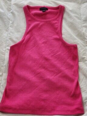 J.Crew sz S favorite tank top in vintage rib pink